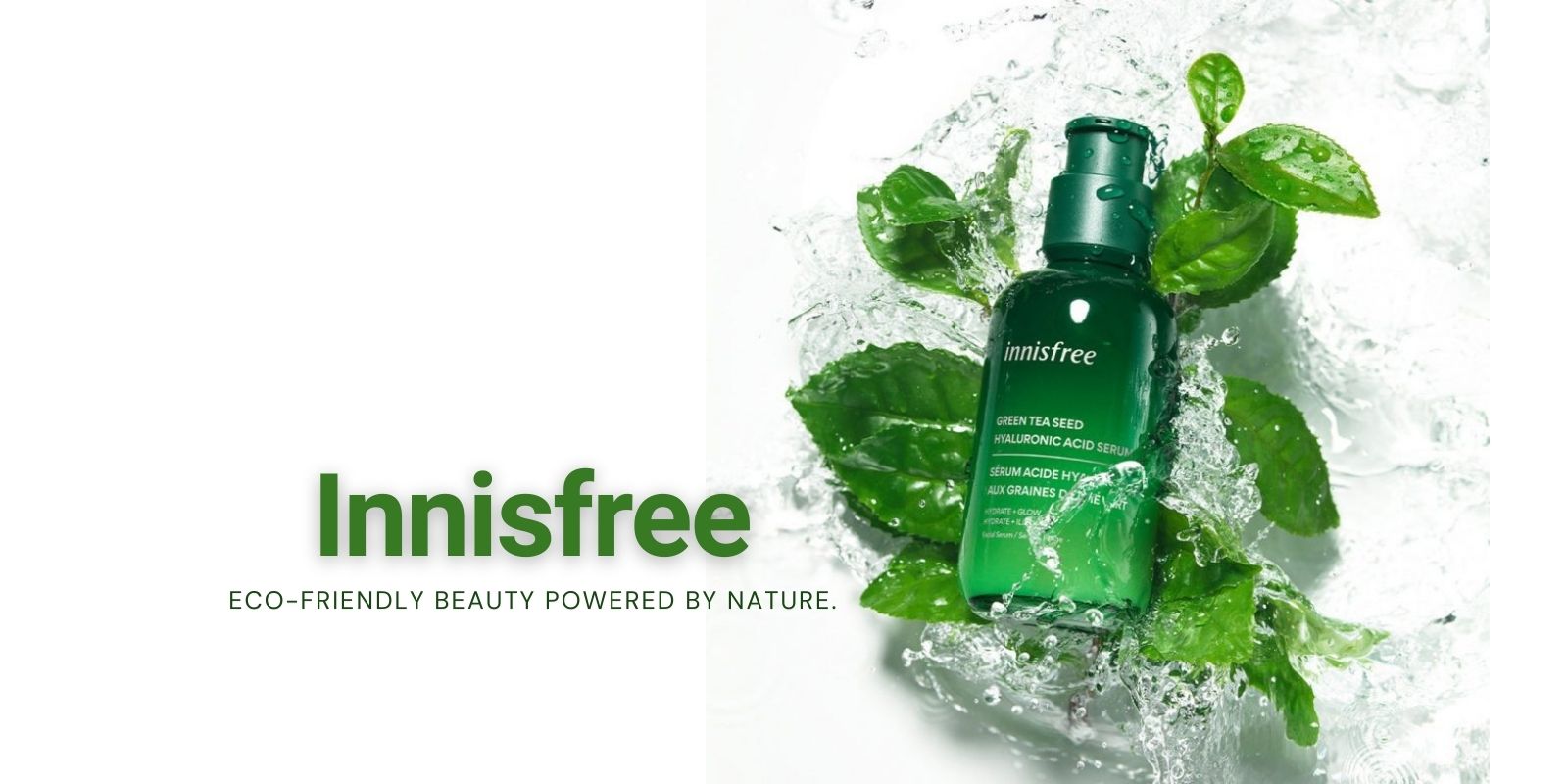 Innisfree natural skincare products with ingredients from Jeju Island.