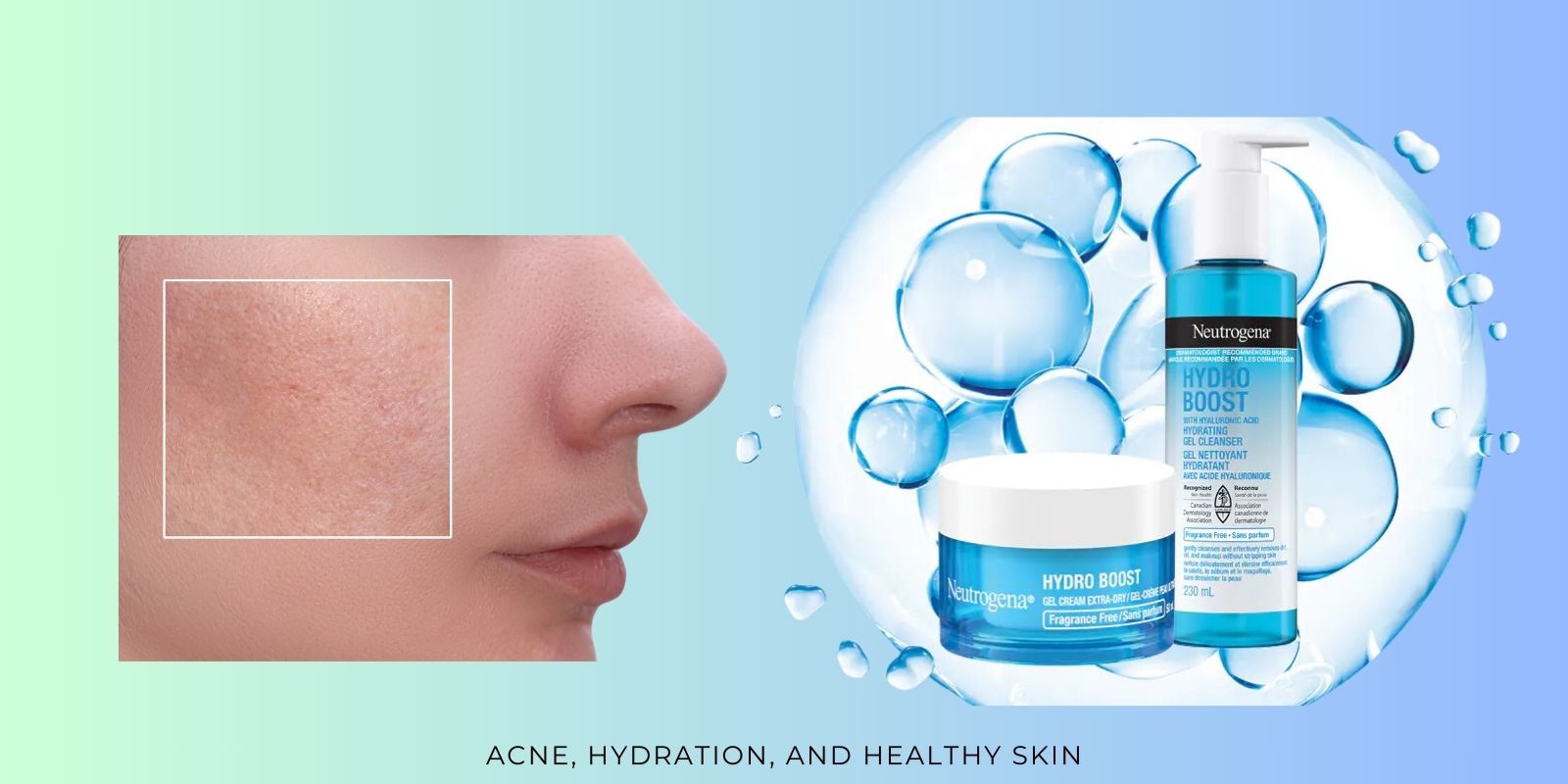 Neutrogena skincare products for acne, hydration, and healthy skin.