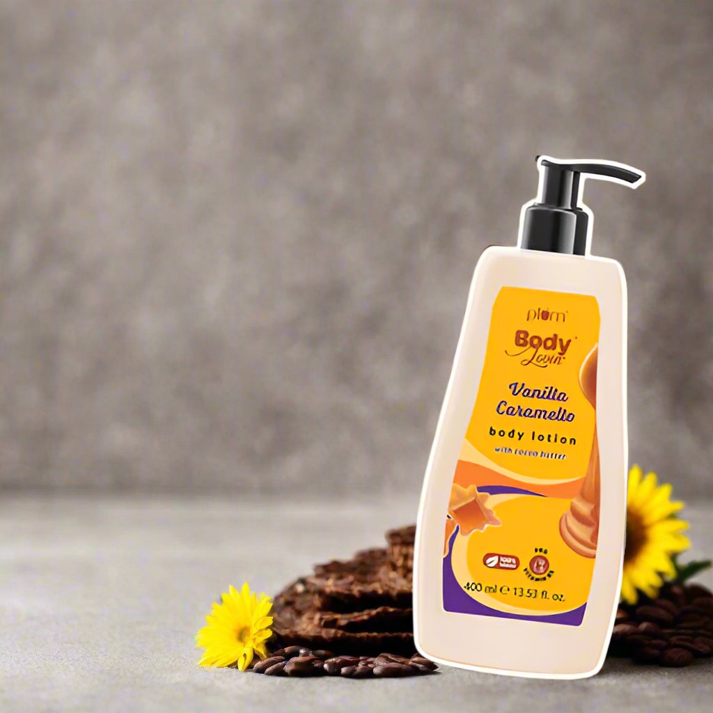 Plum BodyLovin Vanilla Caramello Body Lotion with Cocoa Butter & Vitamin B5 (400ml)