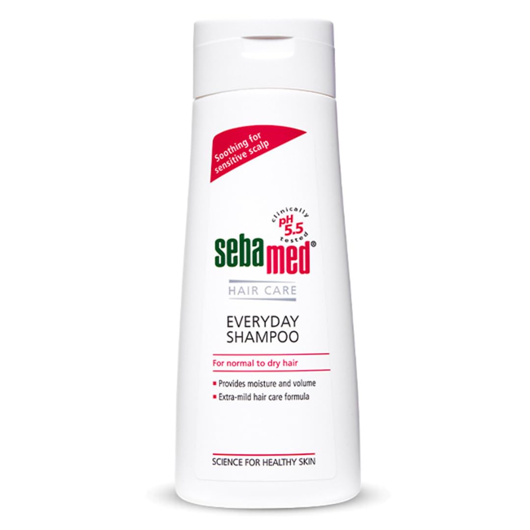 Sebamed Everyday Shampoo, PH 5.5, Normal to Dry Hair, Extra Mild Formula, Moisture & Volume 200ml