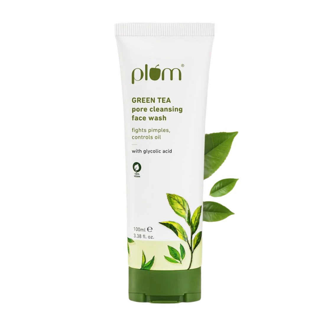 Plum Green Tea Pore Cleansing Gel Face Wash with Glycolic Acid (100ml)