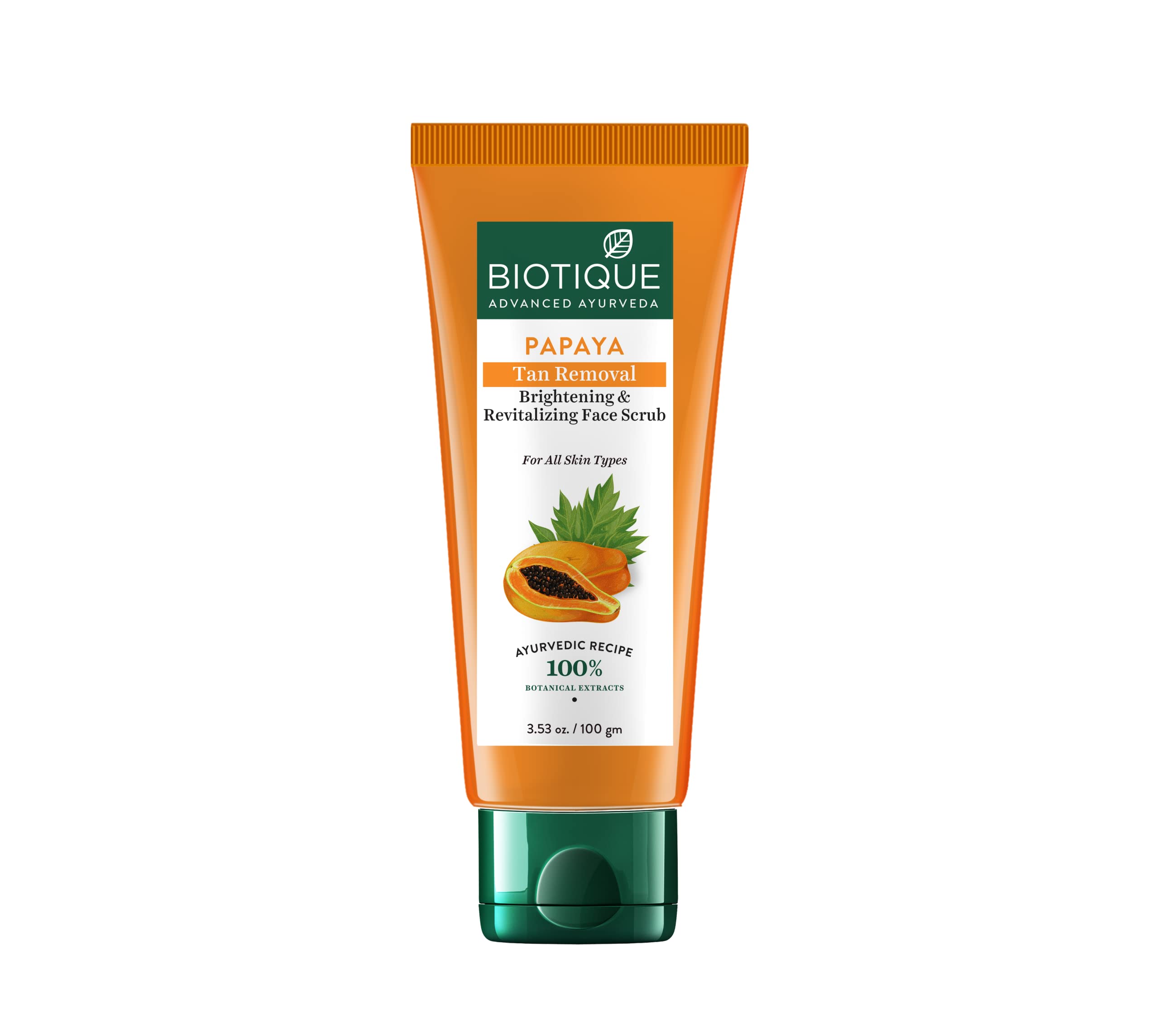 Papaya Tan Removal Brightening Revitalizing Face Scrub 100gm