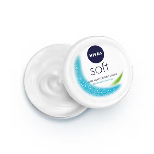 NIVEA Soft Vitamin E Moisturizer - Non-Sticky Hydration for Fresh, Soft Skin (200ml)