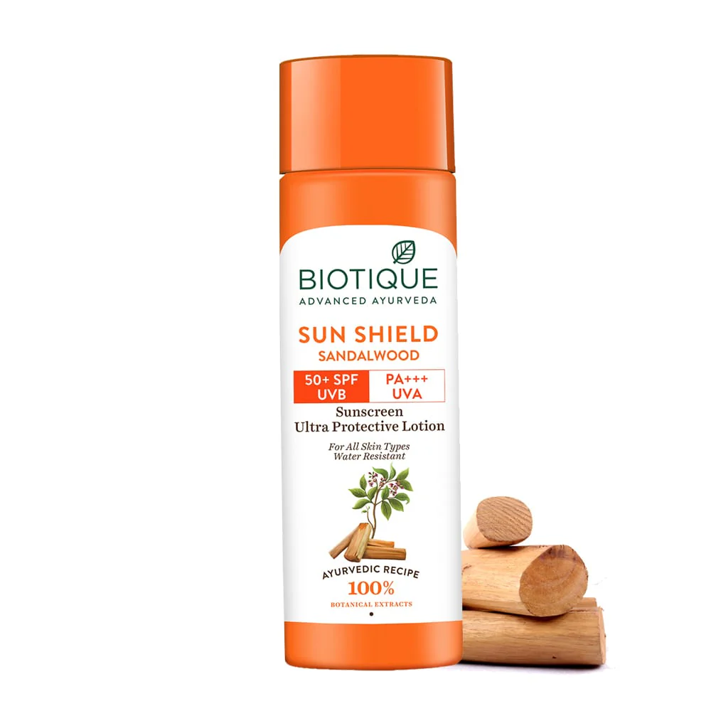 Sun Shield Sandalwood Ultra Sunscreen Lotion 50+ SPF PA+++  120ml