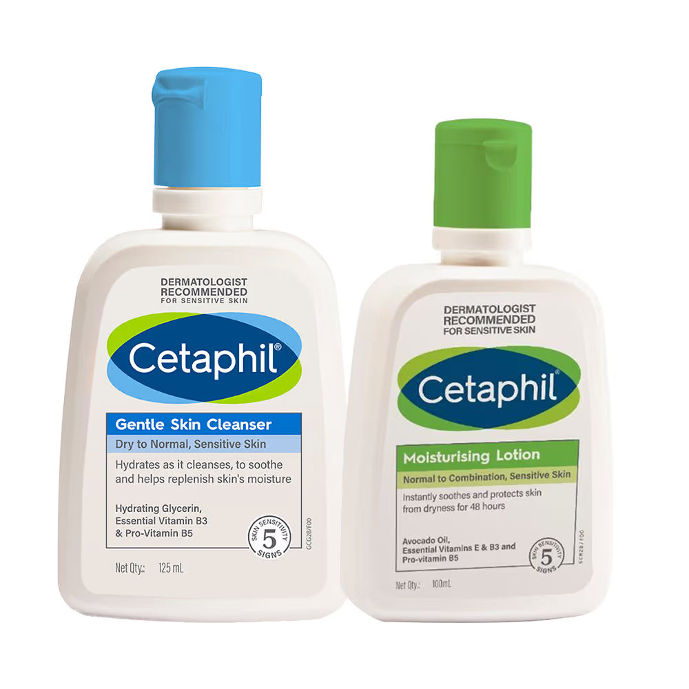 Cetaphil Cleansing & Hydration Duo (Cleanser + Moisturizing Lotion)