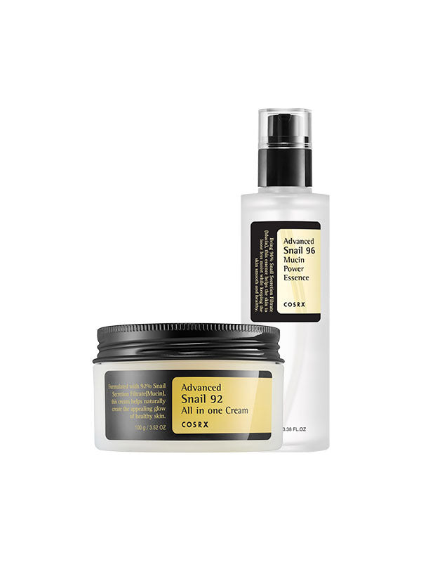 COSRX Snail Duo: Repair Cream 92 & Essence 96 Combo