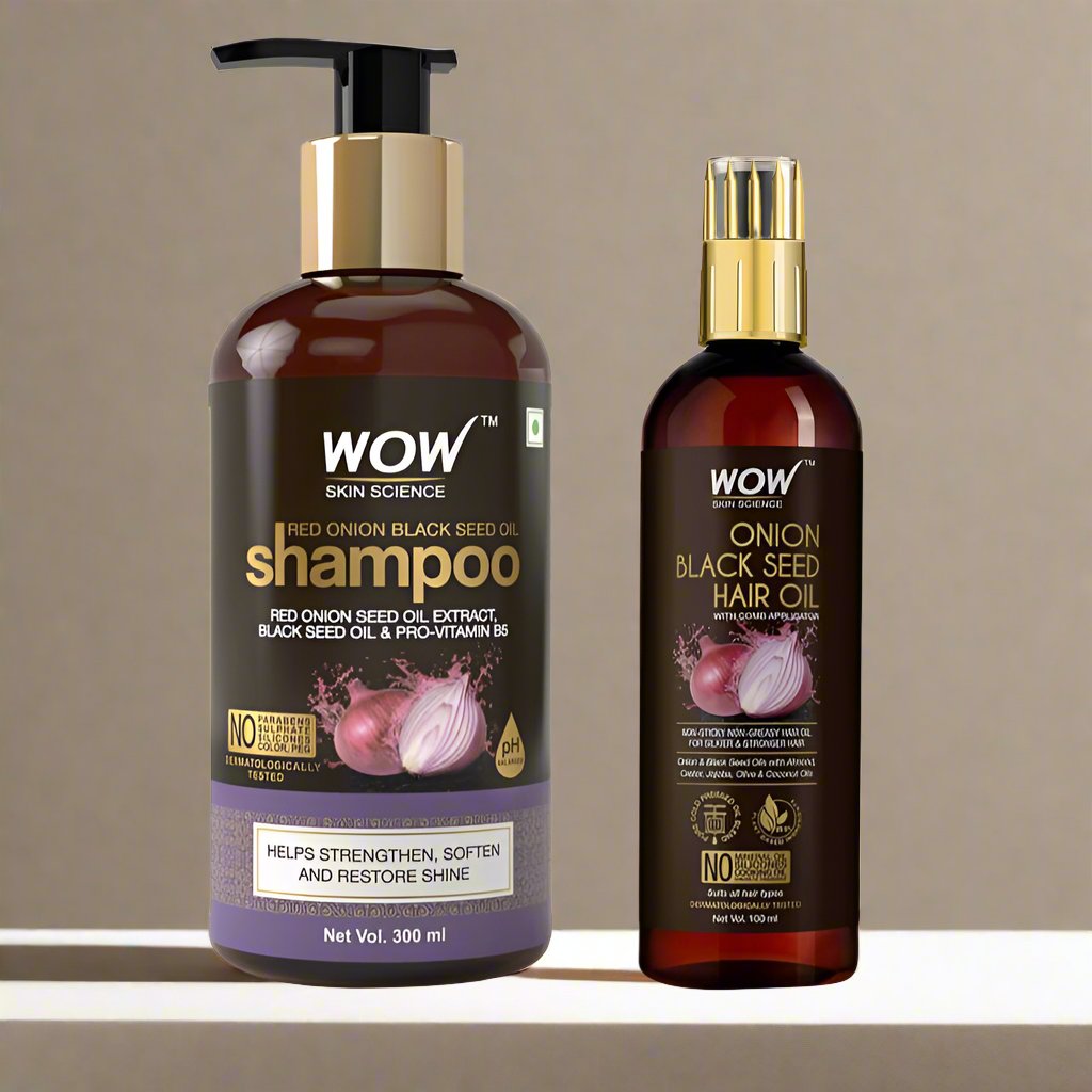 Onion Hair Combo - ( Onion Shampoo 300 Ml + Onion Hair Oil Comb 100 Ml )