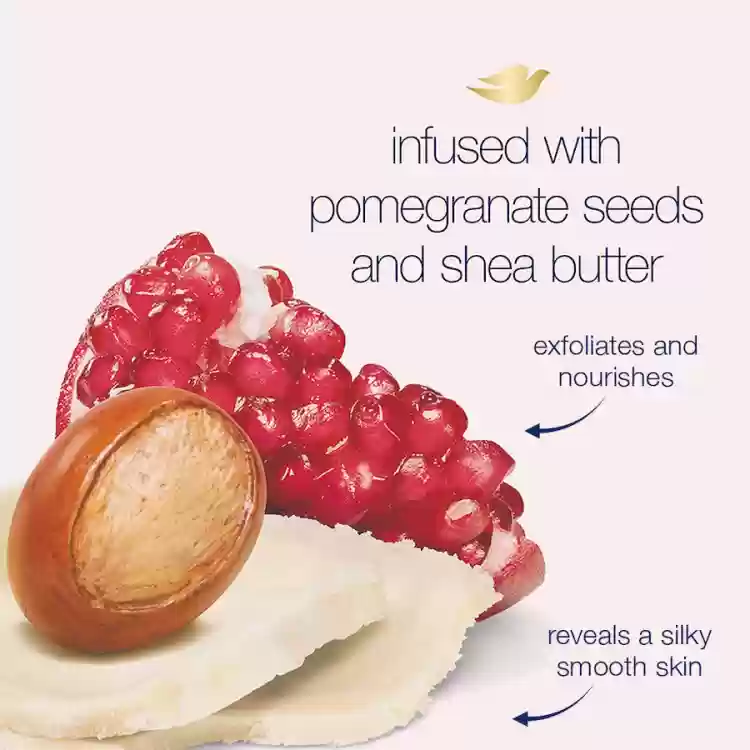 Dove Exfoliating Body Polish with Pomegranate Seeds and Shea Butter (298g)